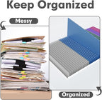 Two Pocket Folders, PANDRI 50 Pack 2 Pocket Folders, Letter Size Paper File Folder for School Office Home Business, Assorted 5 Colors