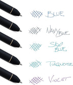 Pentel EnerGel Kuro Shades of the Ocean, Retractable Liquid Gel Pen, Assorted Ink Colors, Pack of 5 (BL437OCNPF5)