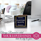 Custom Acrylic Sign Personalized, Custom Desk Name Plate, 18 Styles, (4"x4"), With Gift Box, USA Made by Acryluxe. (Folsom)