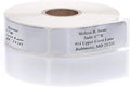 Silver Foil Personalized Return Address Labels Without Dispenser - Roll of 500 Custom Stickers