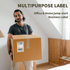 L LIKED 3000 4x6 Thermal Labels Fanfold, Direct Thermal Shipping Labels - Perforated and Strong Adhesive
