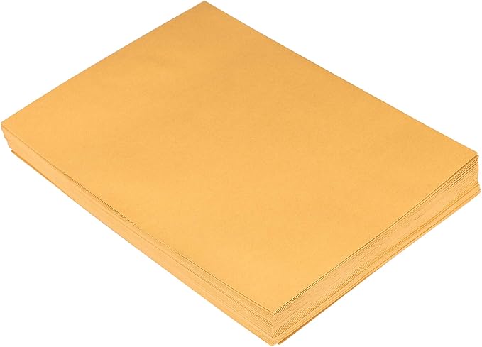 JAM PAPER 10 x 13 Open End Catalog Premium Envelopes with Peel and Seal Closure - Brown Kraft Manila - Bulk 500/Carton