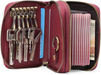GOIACII Small Genuine Leather Wallet for Women, RFID Blocking Card Holder Wallet