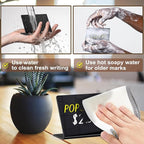 PigPotParty Acrylic Mini Chalkboard Signs for Outdoor Party Buffet, 12 Pcs 4"x3", Glossy Black Elegant Food Labels for Wedding, Table Signs, Place Cards, Include 2 Wet Erase Markers