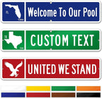 Custom Street Sign, Address Sign, 8 Colors, Reflective Option, Mounting Options, 4x18 inch, Thick Rust-Free AlumaBond, Made in USA By My Sign Center (US State)