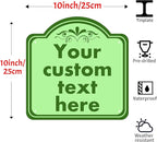 Custom Sign, Custom Indoor/Outdoor Decorative Sign，Aluminum Weatherproof Metal Sign Multiple Sizes, Customize for Office, Business, Workplace, office, Home, Delivery Signs