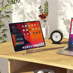 Dooiclear 5 Pack Acrylic Display Stand, Plate Stand for Display, Clear Easel Stand, Display Holder for Card, Frame, Picture, Magazine, Book, CD, Phone (Small/ 3 Inch)