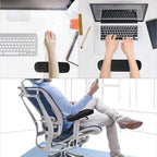 MOSISO Chair Armrest Pads (2 Pack), Memory Foam Home/Office Chair Arm Rest Covers Comfy Computer Gaming Elbow Cushion Removable Washable Elbow Support Forearm Pressure Relief, Black