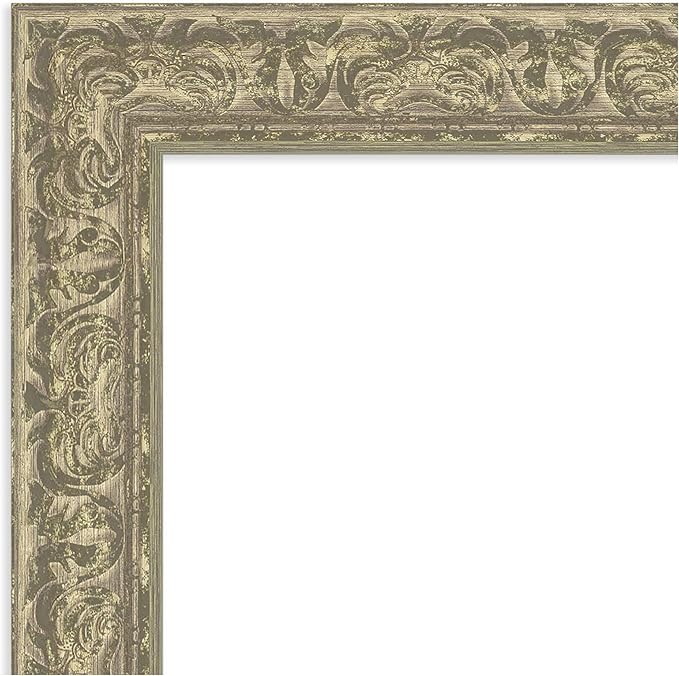 Amanti Art Silver Framed Magnetic Board 47x55 Oversize Vision Board for use with Magnets, 100% Metal Sheet to Display Items as Office Decor or for Home Organization in mudroom, Kitchen or Kids Room