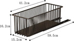 TrailBlaze Heavy Duty Pull Out Wire Storage Baskets for Kitchen Cabinets – Carbon Steel Slide-Out Drawers – Undershelf Pantry & Bathroom Organizer – Easy Install