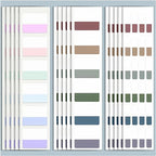 ELII 480 Pcs Morandi Tabs 2 Inch Sticky Index Tabs,Book Tabs Writable and Repositionable File Tabs Flags, Colored Page Markers 12 Colors