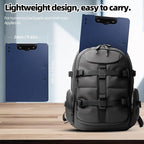 FRETONBA Clipboard Folder, 2 Pcs A4 Foldable Clipboard with Horizontal and Vertical Double Metal Clips, 360 Degree Foldable Binder Clipboards with Pen Holder, File Cover Work Folder Clipboards, Blue