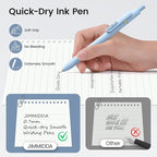 JIMMIDDA 16Pcs Black Gel Pens - 0.7mm Medium Point Black Ink Pens | Smooth Writing - Quick Drying Retractable Pen for Men Women (Morandi - 16Pcs)