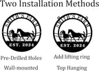 Personalized Horse Ranch Metal Sign Custom Farm Metal Wall Art Horse Name Sign Wall Decor Outdoor Farmhouse Decor Outdoor Equestrian Gift for Stable & Home