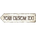 Rustic Custom Sign, Personalized Metal Signs, Gift for Him Men Dad, Man Cave, Indoor and Outdoor Use 3x12 Inches, ACM Left, Fade Resistant, Made in USA by Sigo Signs