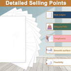 Silunkia 40 Sheets White Cardstock 8.5 x 11 Printer Paper, 75lb White Paper Card Stock for DIY Card Making, Thank You Cards, Business Cards, Wedding Invitations, Certificates, Menus