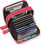 GOIACII Small Genuine Leather Wallet for Women, RFID Blocking Credit Card Holder Wallet