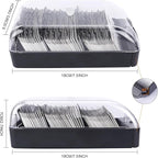 Eagle Business Card Box, Push-Button,Storage up to 550 Cards (Medium)