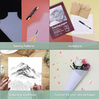 Tracing Paper for Drawing, 9 X 12'' Tracing Paper Pad, 75 Sheets Transparent Vellum Paper for Tracing Pads, 38lb/60gsm Translucent Trace Pad for Pencil Sketching, Image Tracing.