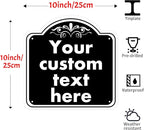 Custom Sign, Custom Indoor/Outdoor Decorative Sign，Aluminum Weatherproof Metal Sign Multiple Sizes, Customize for Office, Business, Workplace, office, Home, Delivery Signs