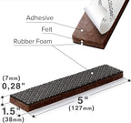 X-PROTECTOR Non-Slip Furniture Pads 8 PCS 1.5” x 5” - Rubber Furniture Grippers - Self-Adhesive Floor Protectors Grips for Furniture Feet!