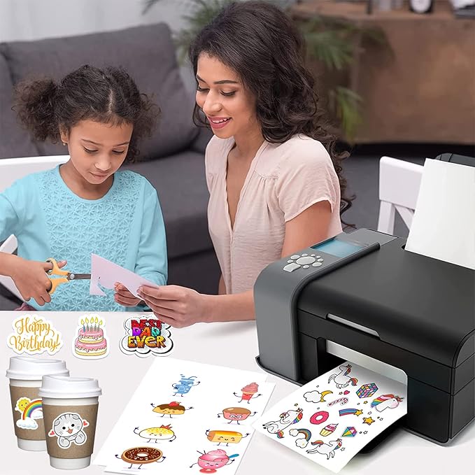 Full Sheet Sticker Paper for Laser & Ink Jet Printers, 8.5" x 11" Full Sheet Address Shipping Label, 1000 Sheets 1000 Labels