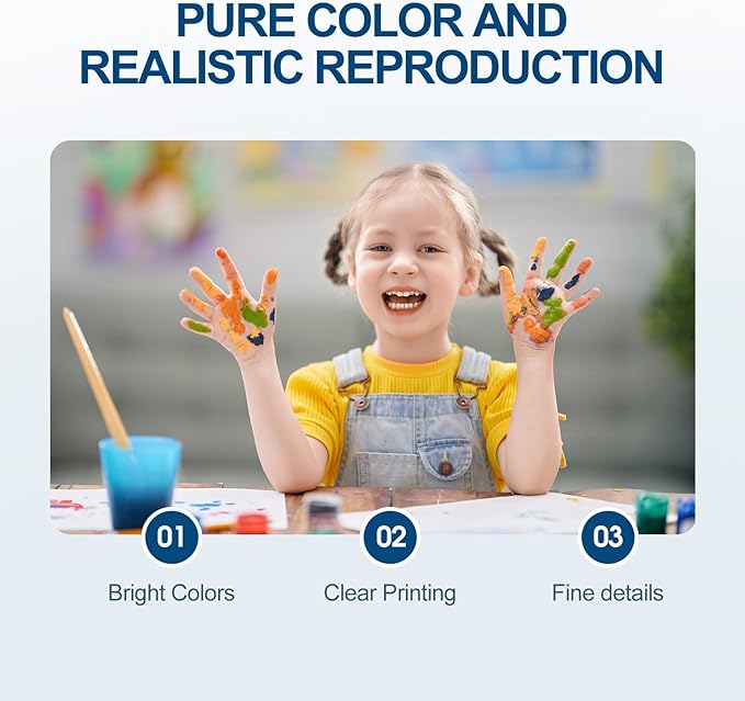 64XL Ink Cartridge Combo Pack Compatible for HP Ink 64 Black and Color 64XL Ink Cartridge Combo Work with Envy Photo 7855 7858 7155 7120 7800 6252 6255 7158 7100 7164 Tango Series Printer