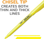 BIC Brite Liner Highlighters, Chisel Tip, 12-Count Pack of Blue Highlighters, Ideal Highlighter Set for Organizing and Coloring