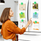 VNDUEEY 45 Pcs Whiteboard Magnets, Round Fridge Magnets, Dry Board Magnet Decor, Mini Magnet Teacher Supplies for School, Home, Office (Green, 3cm/1.18 inch)