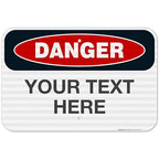Custom Danger Sign, OSHA Sign, 12x18 Inches, 3M EGP Reflective .063 Aluminum, Fade Resistant, Indoor/Outdoor Use, Made in USA