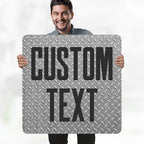 Custom Sign, Custom Street Sign, 11 Font Colors, 13 Font Styles, 4 Hole Options, 22 Sizes, 30x30 Inches, Rust Free DiBound, Fade Resistant, Made in USA by My Sign Center (Diamond Metal)