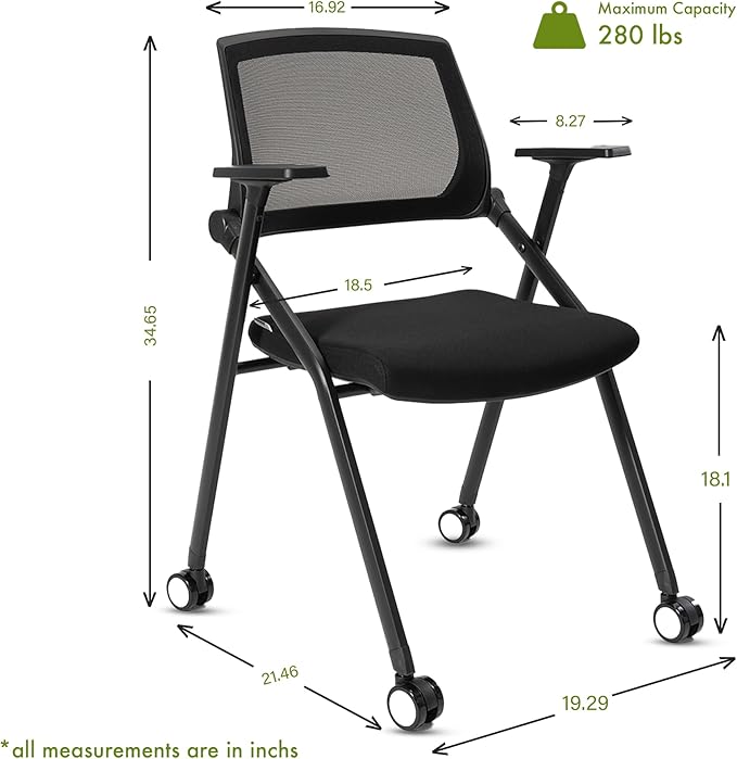 30 Pack Conference Room Chairs Guest Reception Chair for Office, Waiting Room, Meeting, Lobby