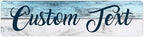 Custom Sign, Custom Street Sign, Ideal Chritmas Gift, 11 Font Colors, 13 Font Styles, 4 Hole Options, 22 Sizes, 3x12 Inches, Rust Free DiBound, Fade Resistant, Made in USA by My Sign Center (Coastal)