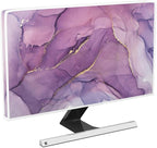 Baocicco Fashion Violet Marble Waterproof TV Dust Cover 80 Inch Anti-Static Dustproof Creative Design TV Screen Cover TV Screen Covers Sleeve Compatible with PC Desktop and TV LED LCD OLED