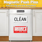 VNDUEEY 24Pcs Fridge Magnet Refrigerator Magnets Adults, Strong Metal Magnets for Whiteboard, Magnet Fridge, Decorative Magnets for Kitchen, Office, School, Locker, Map, Cruise