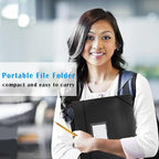 TRANBO 7-Pockets Hanging File Folder with Retractable Hooks for Filing Cabinet, Letter Size Expandable Accordion File Organizer with Elastic Band for File Frame or On-The-Go Use (3 Pack)