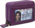 GOIACII Small Genuine Leather Wallet for Women, RFID Blocking Credit Card Holder Wallet