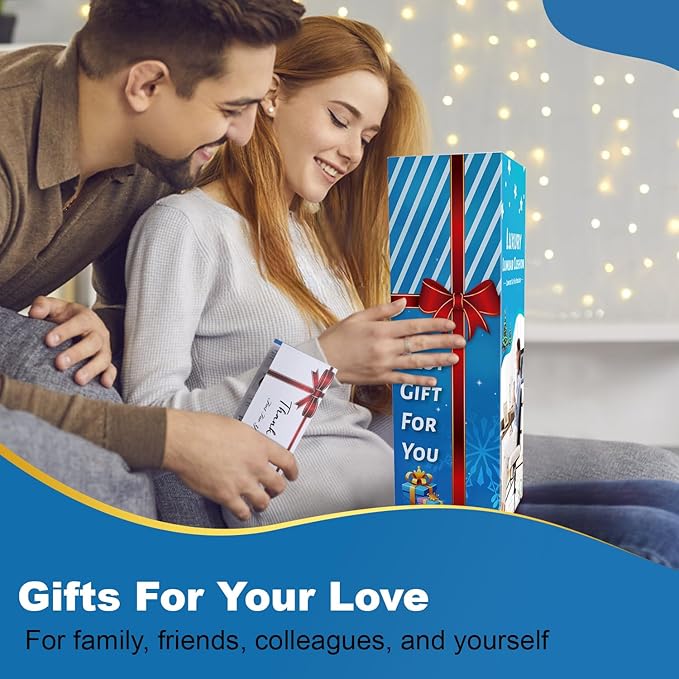 Lumbar Support Pillow for Office Chair Car, Gaming Chair Lower Back Pain Relief Memory Foam Cushion with Greeting Card,3D Mesh Cover Ergonomic Back Rest, Birthday Gift for Dad,Stocking Stuffers