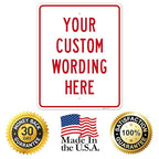 Custom Sign, Personalized Metal Signs, Customize for Office, Business, Workplace, office, Home, Airbnb, Delivery Signs, 24x30 Inches, 3M EGP Reflective .080 Aluminum, Made in USA