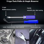 Sunxeke 4Pcs Upholstery Staple Remover Tool Set Including 7inch End Cutting Plier,V Tip Tack Puller,U Tip Tack Puller,Staple Remover,Nail Puller Carpet Remover for Furniture Floor Photo Frame