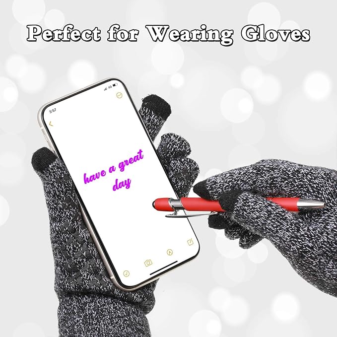 Tenare 12 Pieces 2 in 1 Stylus Metal Ballpoint Pen with Stylus Tip, 1.0 mm Black Ink Ballpoint Pen for Touch Screens(Mixed Color)