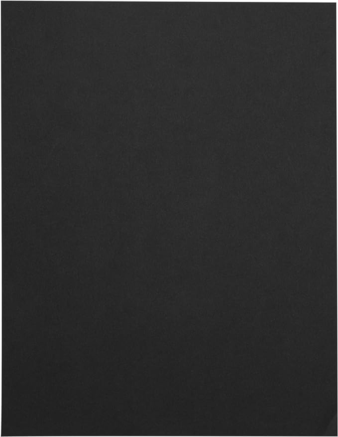LUXPaper 8.5" x 11" Paper | Letter Size | Midnight Black | 28lb. (80lb. Text) | 50 Qty