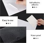 36 Pack Adhesive 4" x 6" Index Card Pockets with Top Open for Loading, Clear Plastic Labels Holders for Organizing, Storage Bins, Library Card, Totes, Shelves