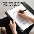 MUKAWA 1 Inch 3 Ring Binder, D-Ring Binder Holds 250 Sheets, PP Cover with Writable Spine Label, Lay-Flat Design, Letter Size 8.5x11, Lightweight for School, Office & Home Organization, 4 Pack, Black