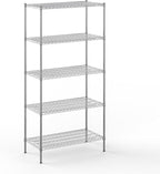 Regal Altair 21" Deep x 42" Wide x 86" Height Wire Shelving Kit | 5-Tier | NSF Commercial Storage Rack Unit