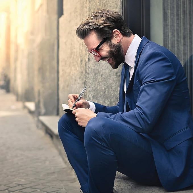 Precise V7 RT Retractable Rolling Ball Pens, Fine Point (.7mm), Black Ink, 3-pk; Premium Comfort Grip, Bundle with Plastic Reusable Pouch