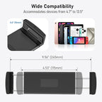 TeQable Tablet Stand for Desk, Gooseneck iPad Holder Clamp Mount, 360° Adjustable Arm Mount for iPad Pro/Air/Mini, Kindle Fire, Galaxy Tabs, 4.7"-13.5" Tablets, for Kitchen, Work, Video Call, Bed
