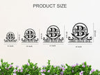 Personalized House Number Monogram Sign, Custom Address Sign with Last Name, House Numbers for Outside, Address Plaques for House，Address Numbers for Houses
