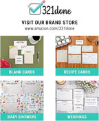 321Done Magnetic Meal Planning Pad, 5.5x8.5, Meal Plan Grocery List Combo, Made in USA, Weekly Menu Plan with Tear-Off Shopping List, Magnet to Stick to Fridge, 50 Perforated Pages, Sunday Start