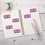 1000pcs 2026 Year Stickers, 3/4x1-1/2 Inch 26 Year Colored Self-Adhesive Stickers File Folder Labels Decals for Tab File Folders Office Supplies (Gradient)